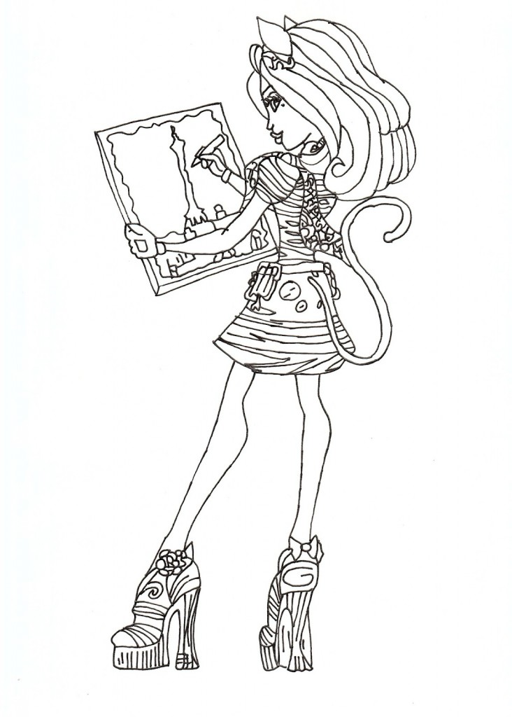 Monster High Coloring Pages to Print For Free Images