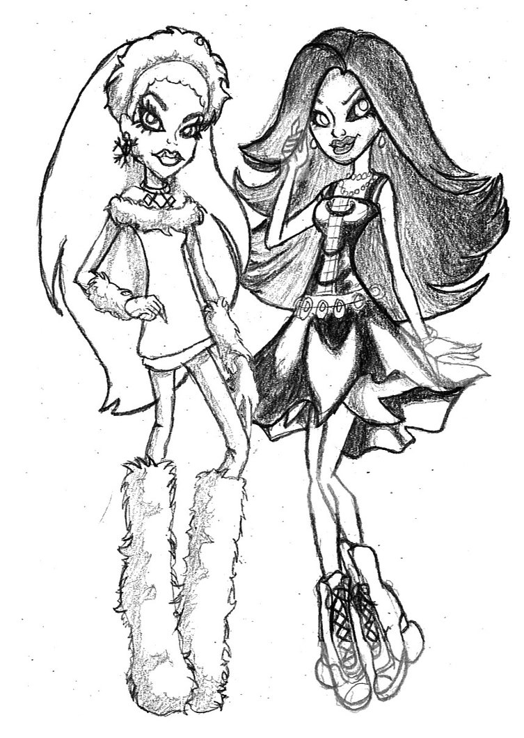 monster high coloring pages