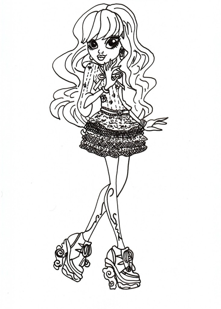 Monster High Coloring Pages to Print Photo