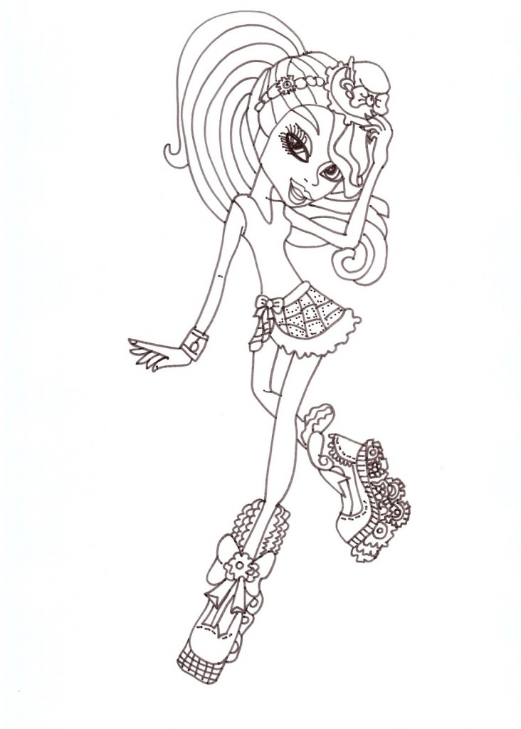 Monster High Dolls Coloring Pages