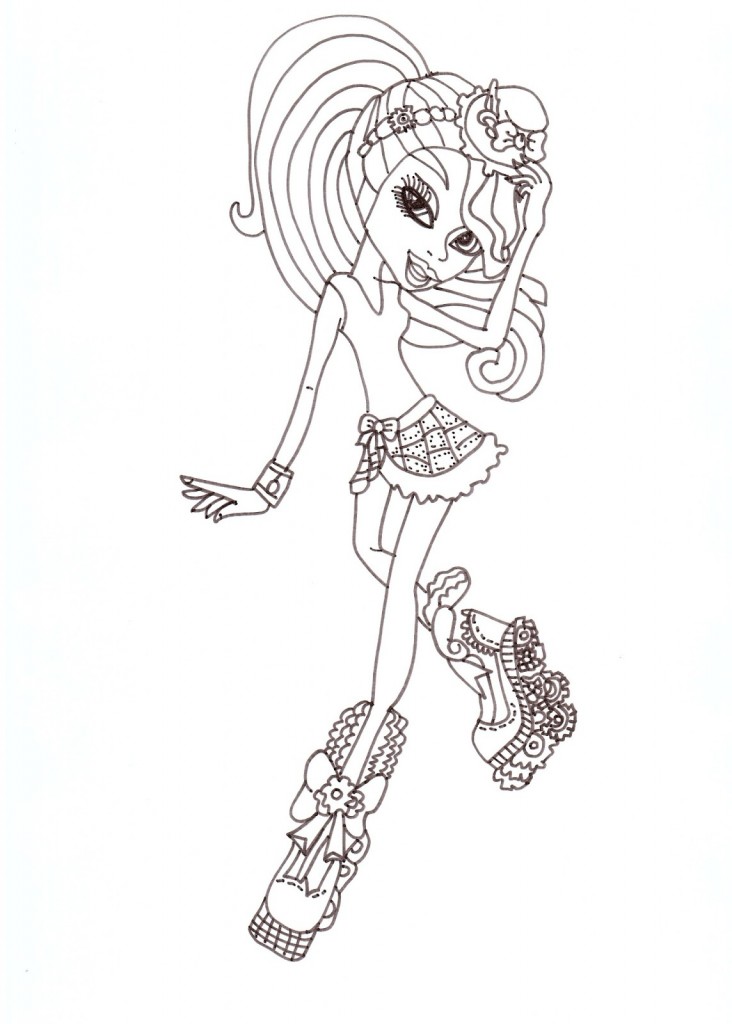 Free Printable Monster High Coloring Pages For Kids