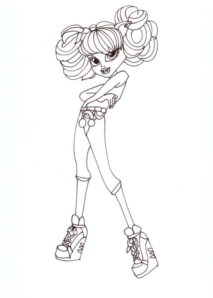 Monster High Dolls Coloring Pages Photos