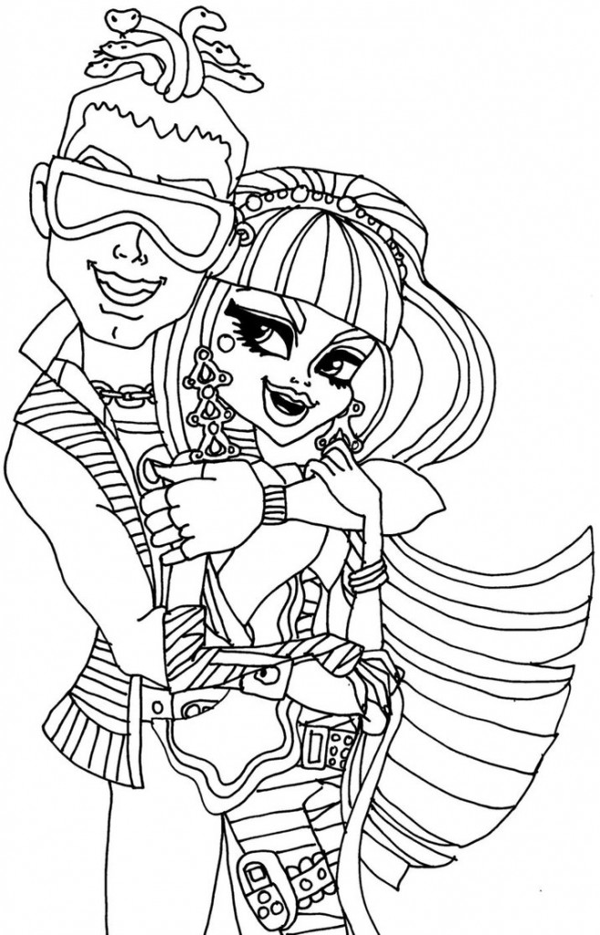 Monster High Dolls Coloring Pages Picture