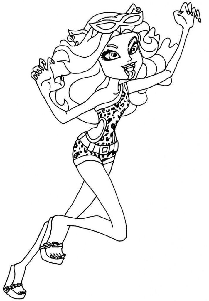 Monster High Printable Coloring Pages