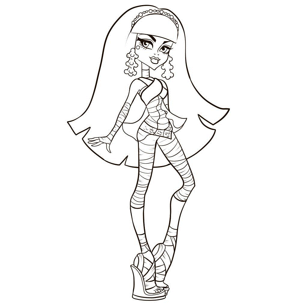 Monster High Printable Coloring Pages Image