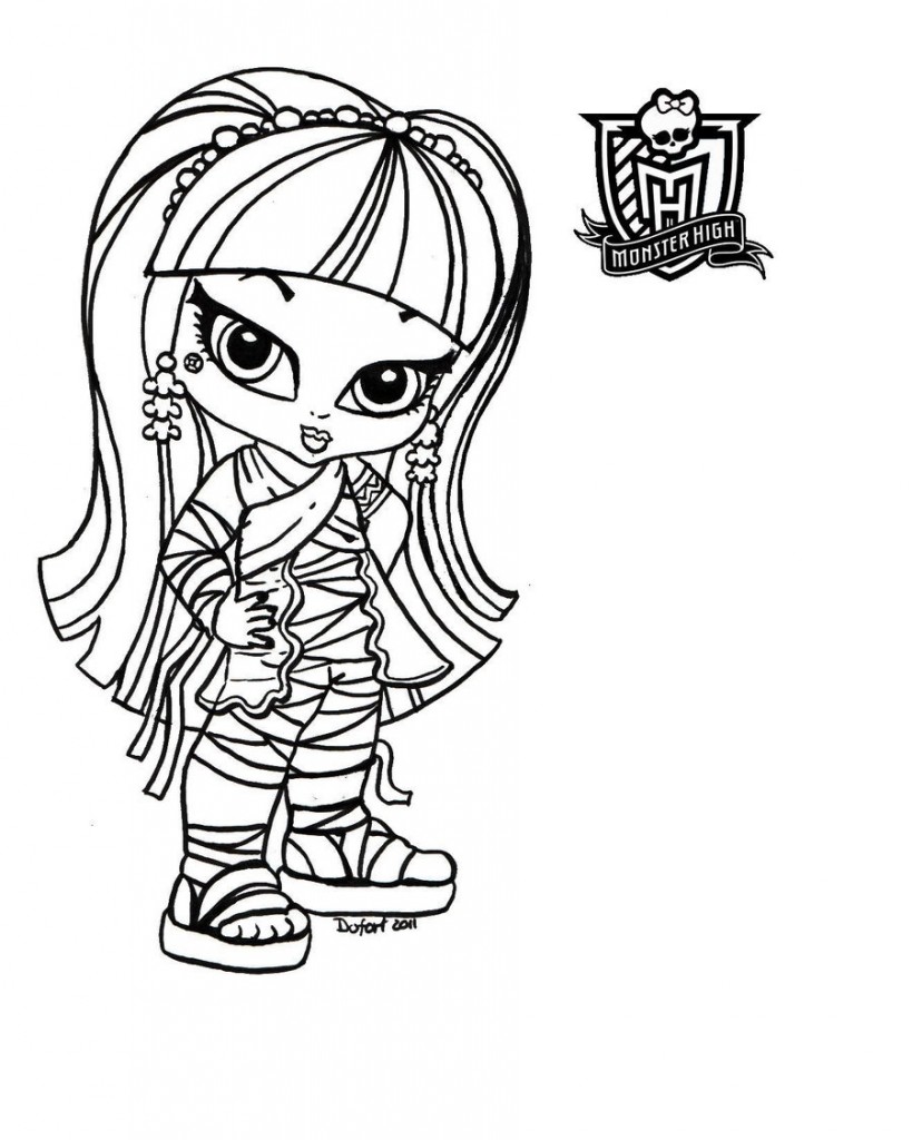 Monster High Printable Coloring Pages Photo
