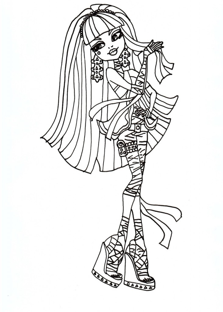 Monster High Printable Coloring Pages Photos