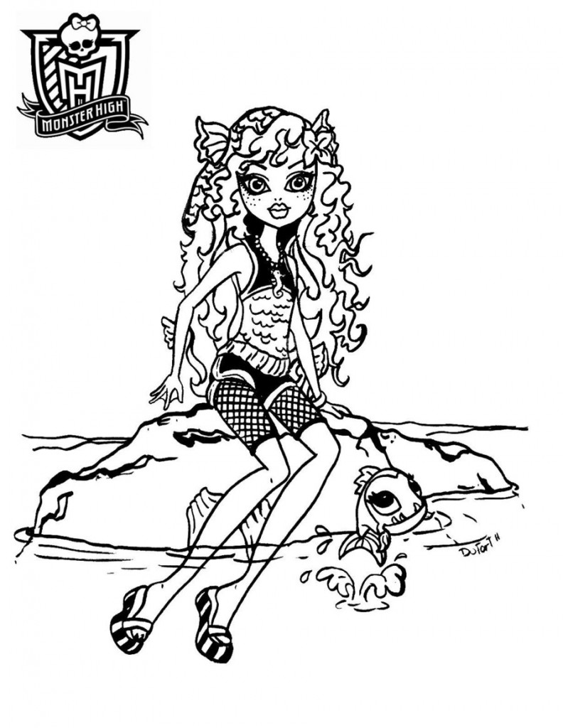 Monster High Printable Coloring Pages Pictures