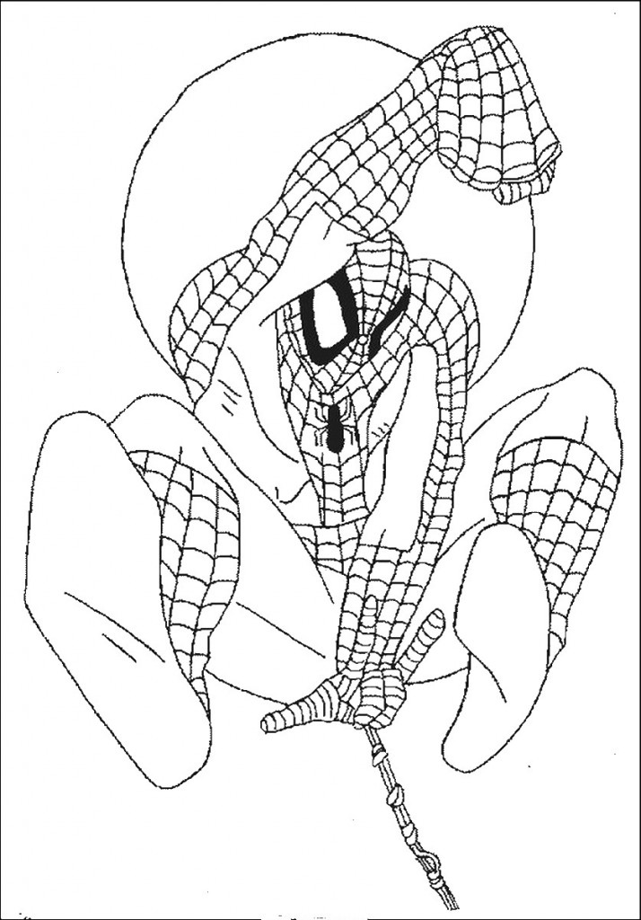 Print Spiderman Coloring Pages
