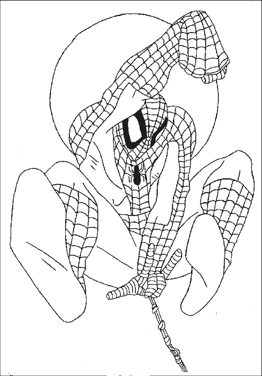 spiderman coloring pages