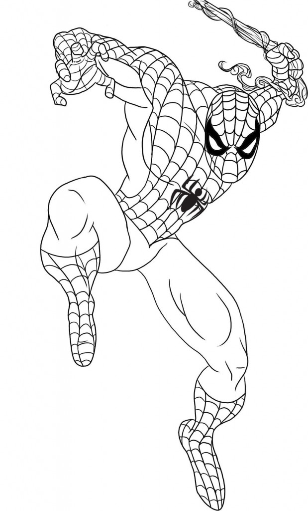 Printable Coloring Pages Spiderman