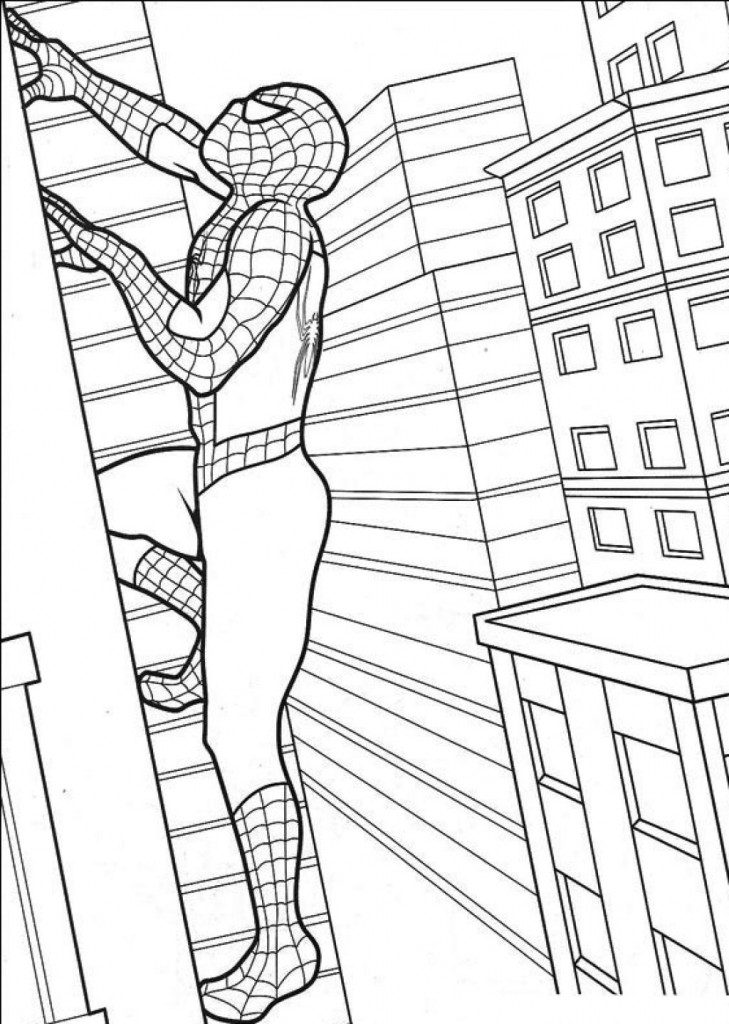 Printable Spiderman Coloring Pages For Kids