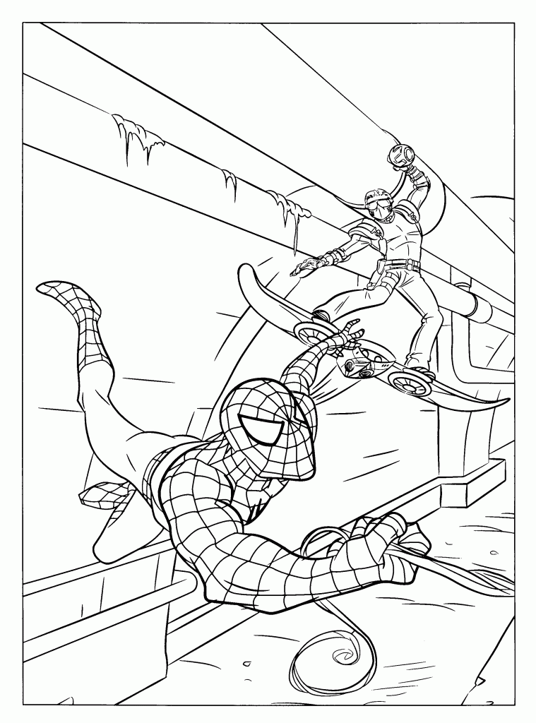 Spiderman Cartoon Coloring Pages