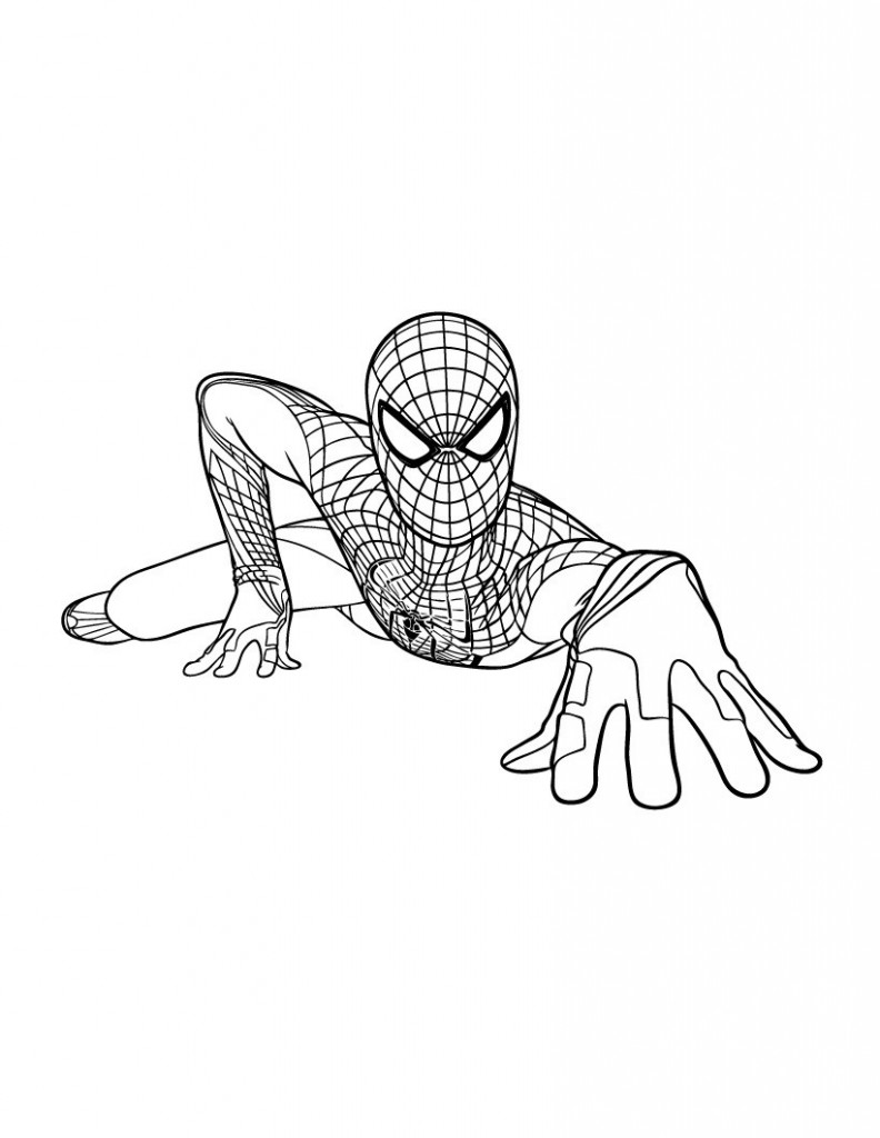 Spiderman Color Page