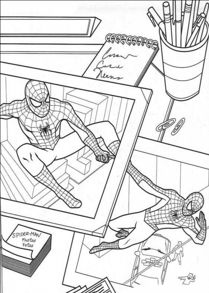 Spiderman Color Pages