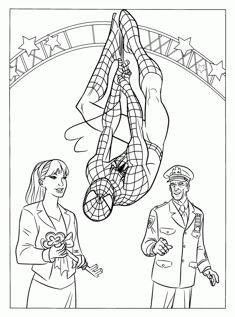 Spiderman Coloring Book Pages