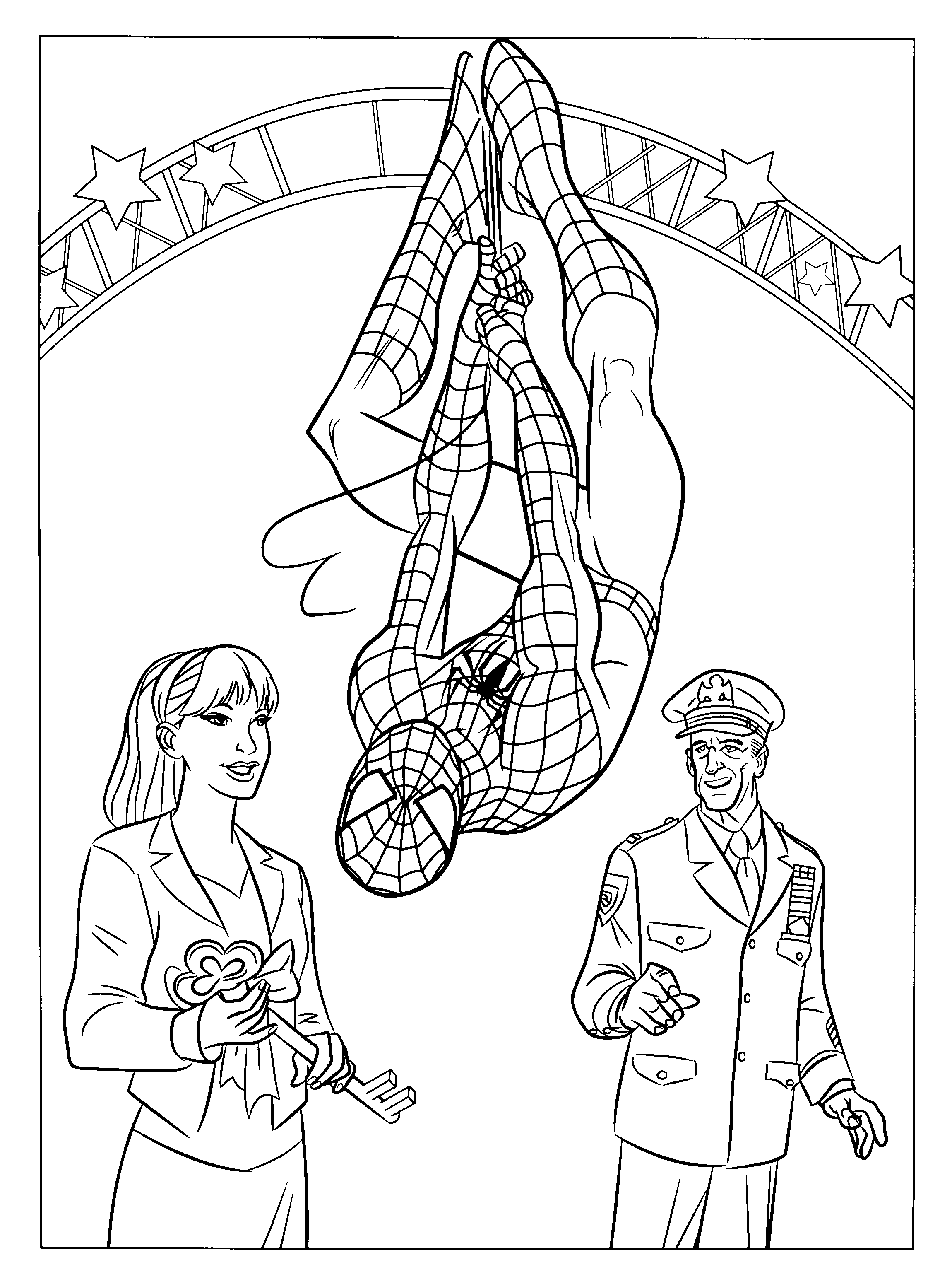 Spiderman Coloring Page Printable