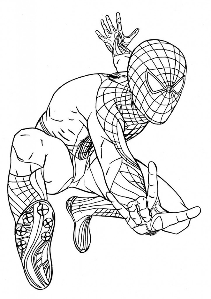 Spiderman Coloring Page Printable 724x1024