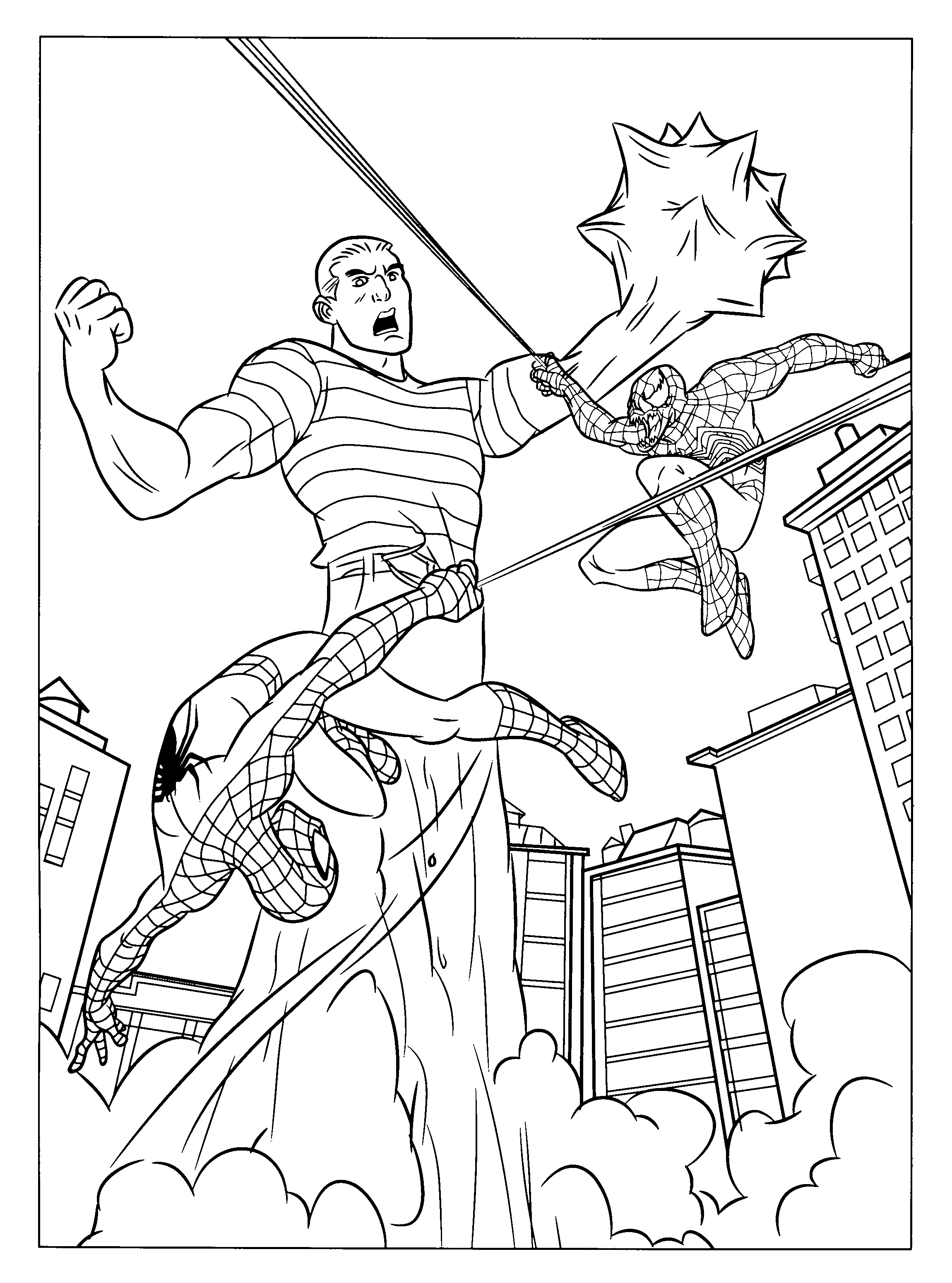 Spiderman Coloring Sheet Free Printable