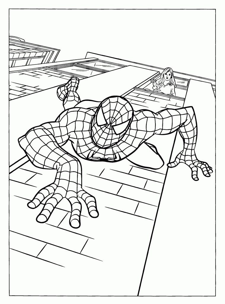 Spiderman Printable Coloring Pages