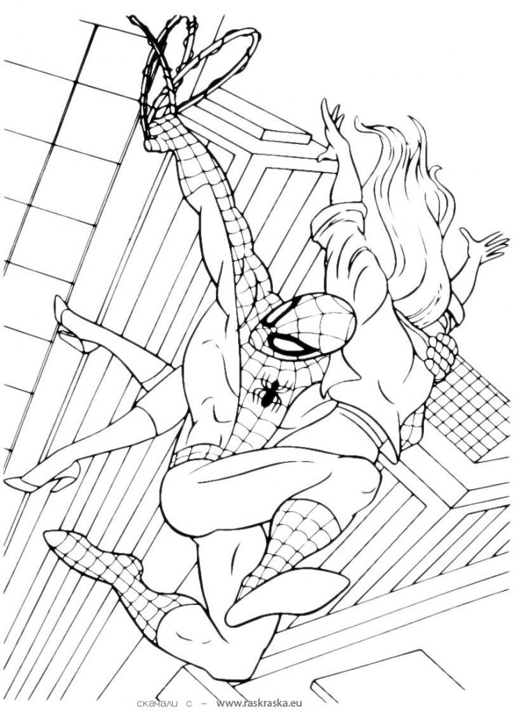 Spiderman Printable Coloring Pages For Kids