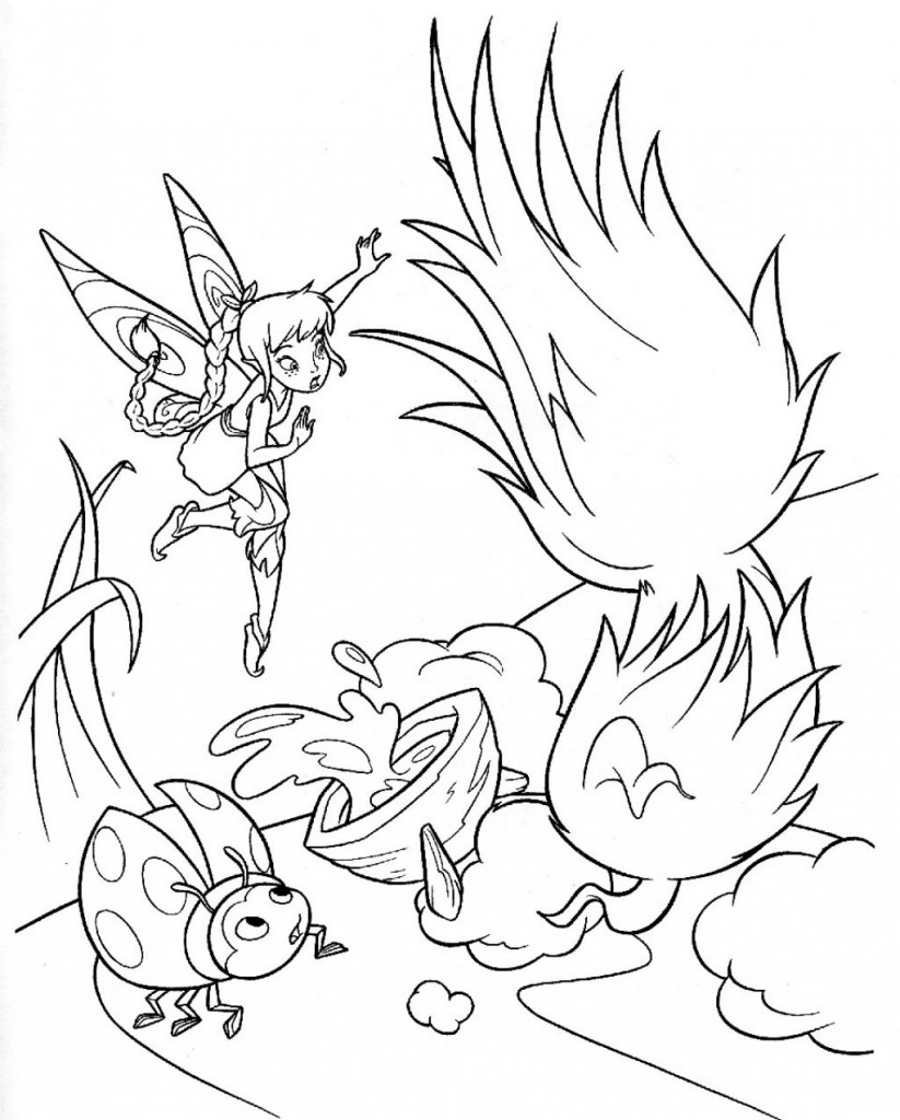 Tinkerbell Printable Coloring Pages