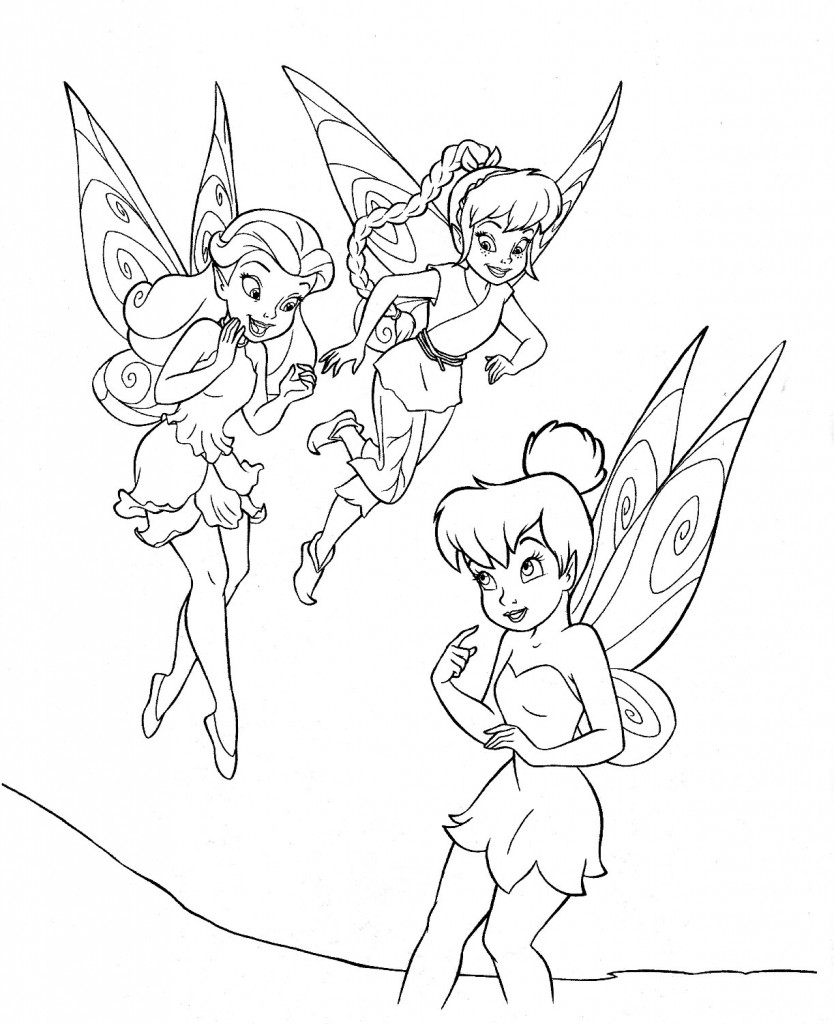 Tinkerbell and Friends Coloring Pages