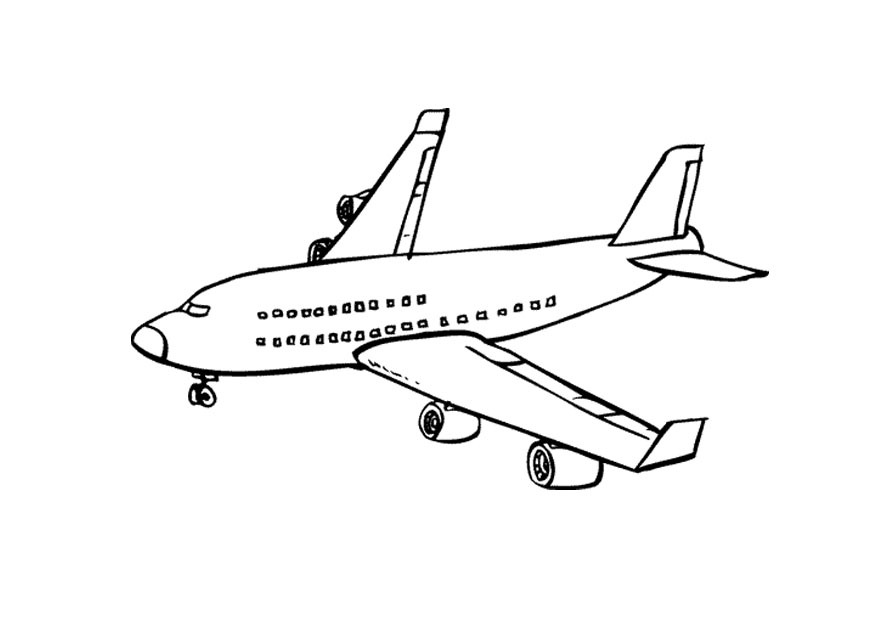 Airplane Coloring Page Photos