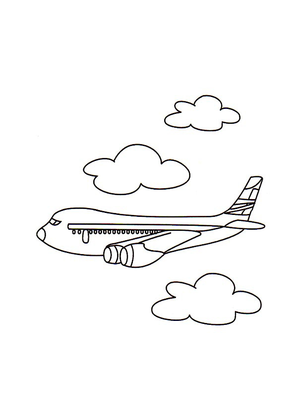 Airplane Coloring Pages Images