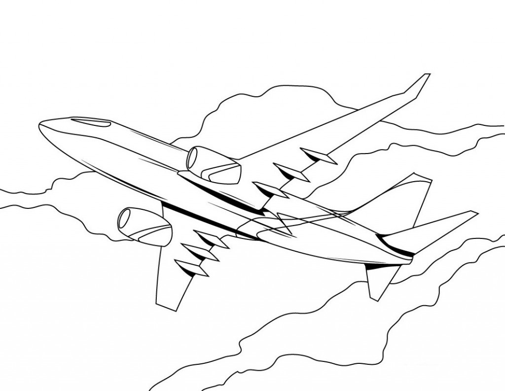 Airplane Coloring Pages Photos