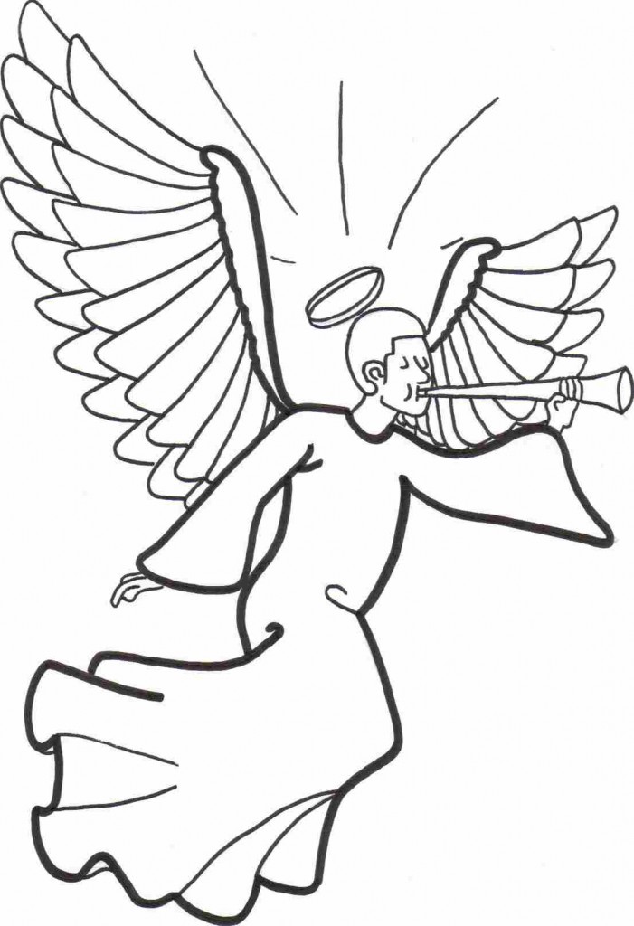 Angel Coloring Pages For Preschool