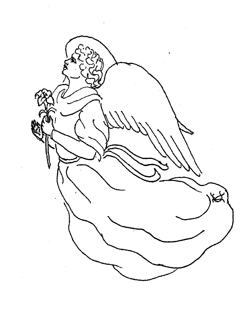 Coloring Angels Printable