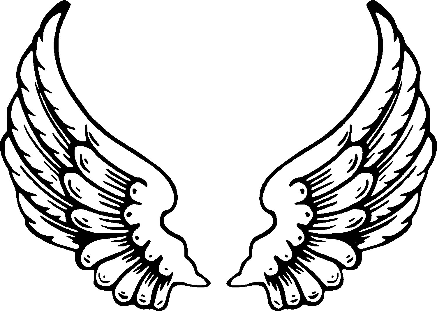 Coloring Pages Of Angels With Wings 2