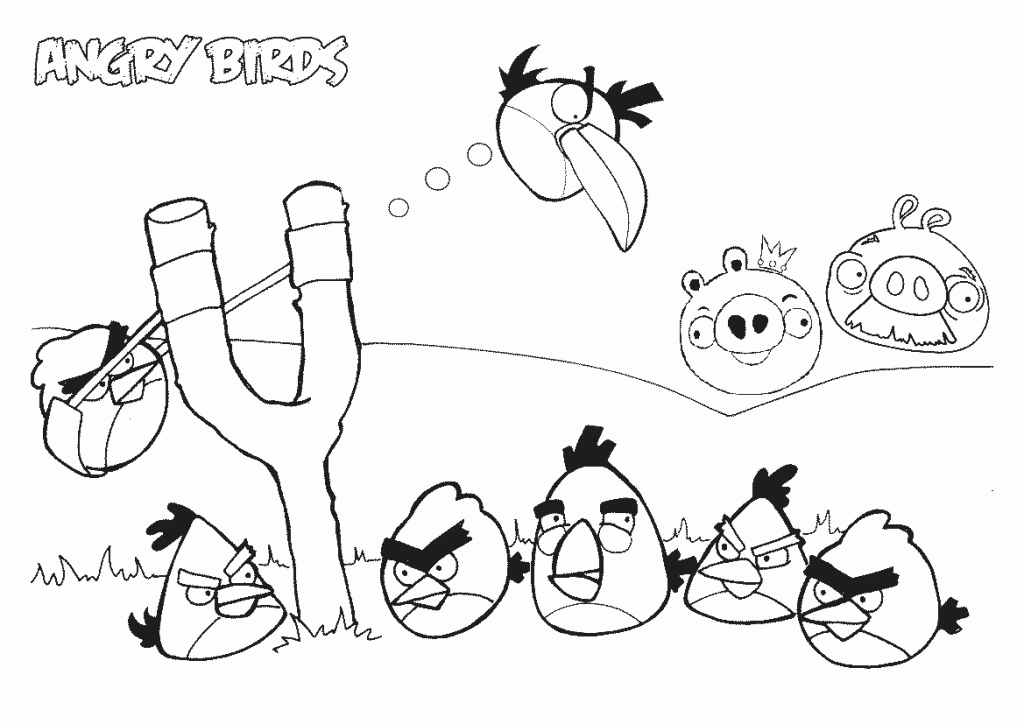 Angry Birds Coloring Page