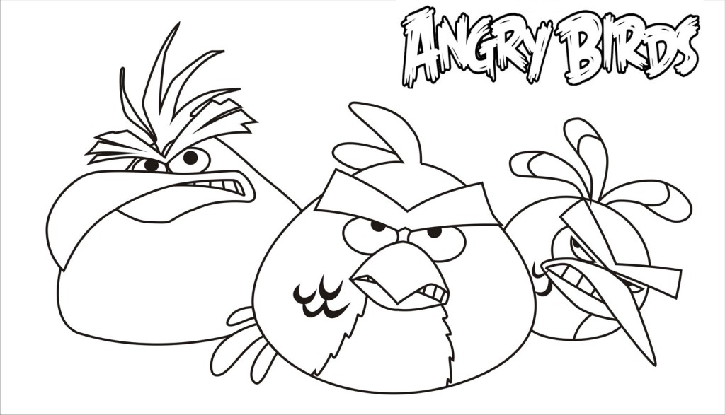 Angry Birds Coloring Pages Print