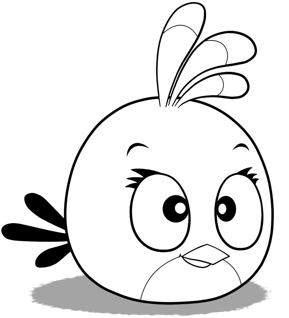 Bubbles Angry Birds Coloring Page in 2023  Bird coloring pages, Coloring  pages, Angry birds