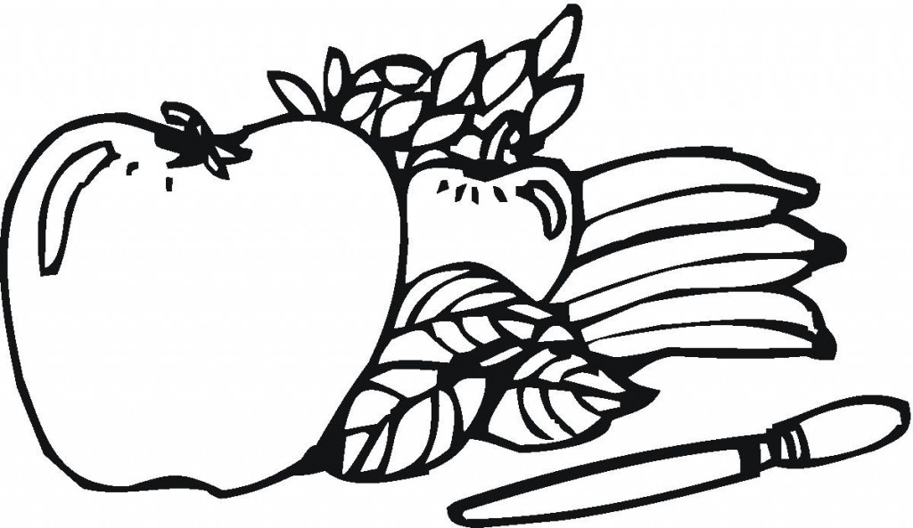 Apple Coloring Pages For Kids