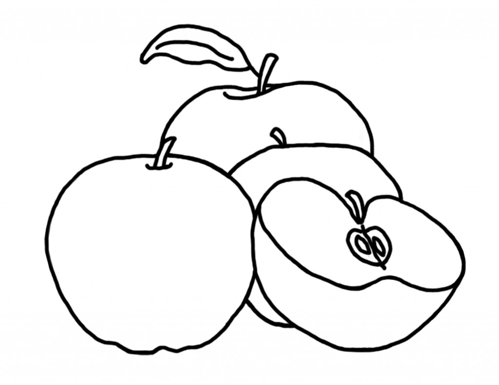 Free Printable Apple Coloring Pages For Kids