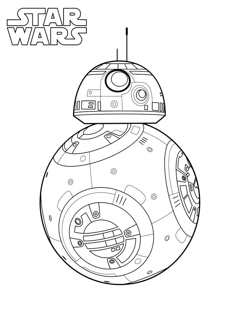 Bb8 Star Wars Coloring Page