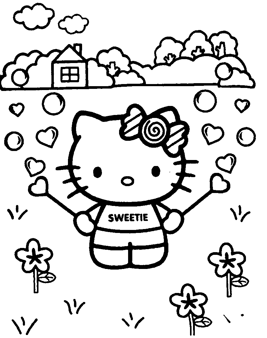 Featured image of post Christmas Coloring Pages Hello Kitty Hello kitty coloring page on christmas