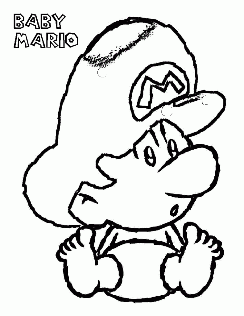 Baby Mario Coloring Pages