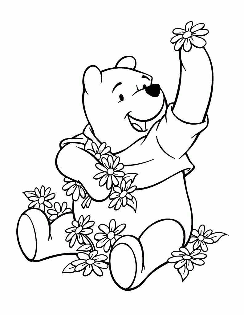 Baby Winnie The Pooh and Friends Coloring Pages