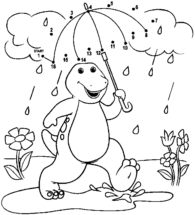 Barney Coloring Pages Photos