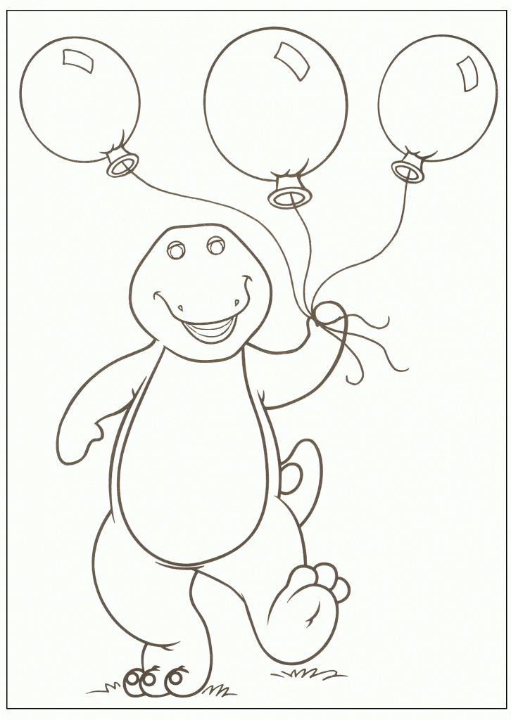 Barney Coloring Pages To Print