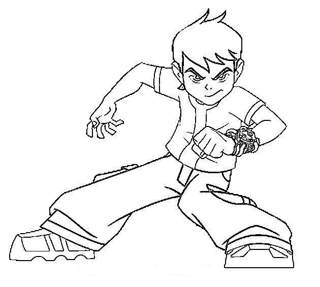 Ben 10 Coloring Pages For Kids