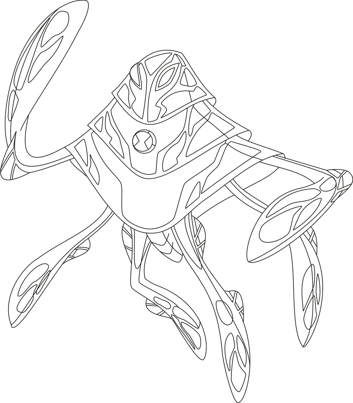 Ben 10 Ultimate Alien Coloring Pages 8