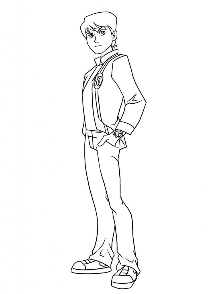 Ben Ten Coloring Pages Online