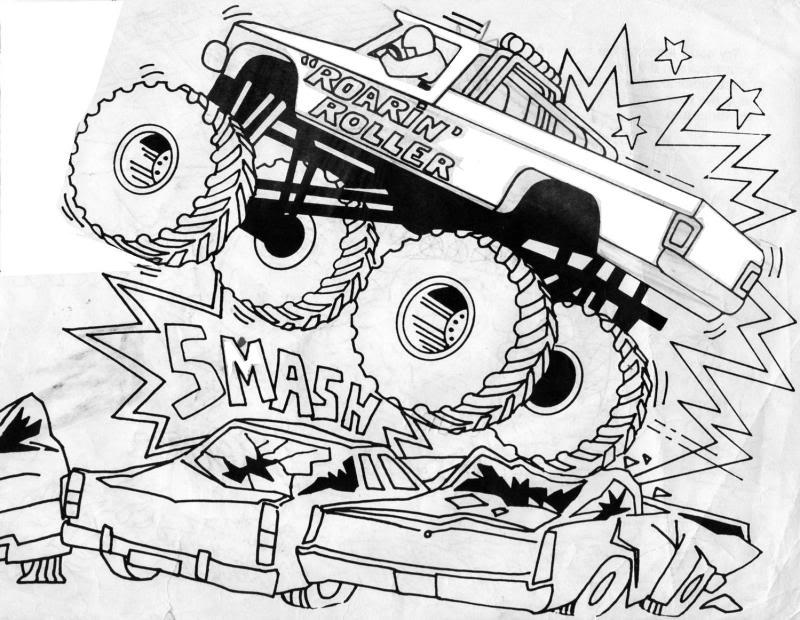 Monster Trucks Coloring Pages 2