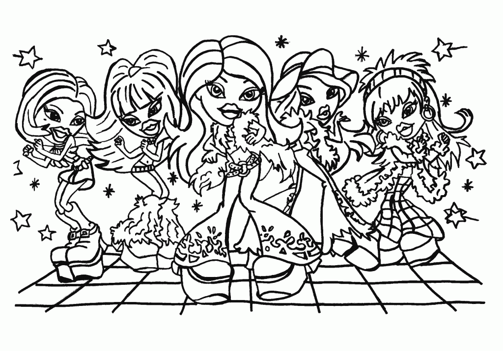 Bratz Coloring Page