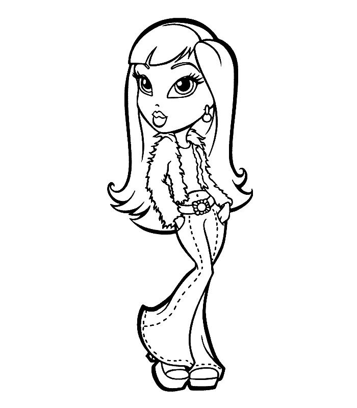 Free Printable Bratz Coloring Pages For Kids